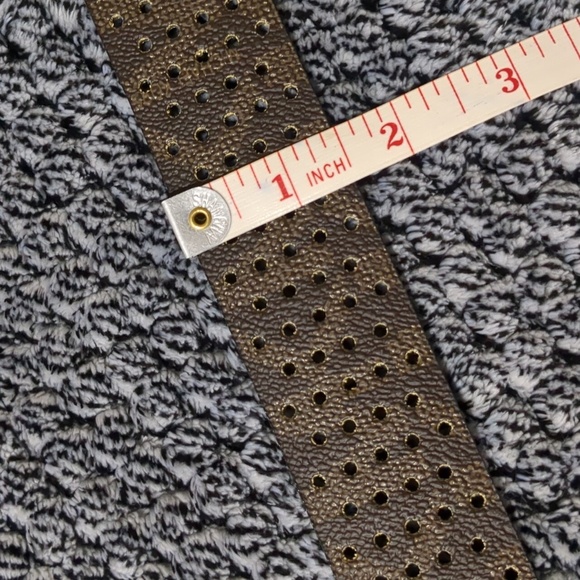 Micheal Kors Brown Leather Gold Buckle Women's Belt size Large - Picture 8 of 9